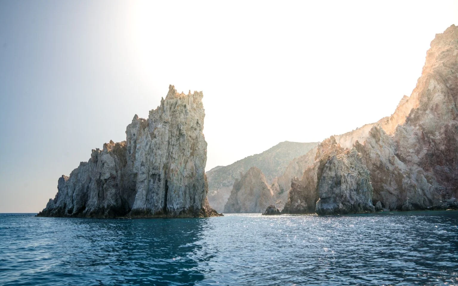 Don’t forget to drop by Poliegos for at least a couple of hours to enjoy a good swim in the translucent waters of the small enclave.